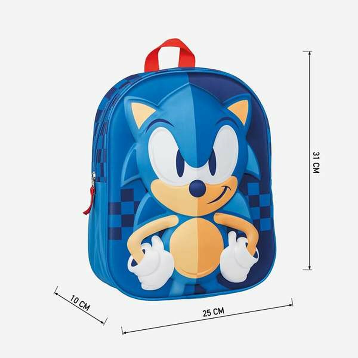 Mochila Escolar 3D Sonic